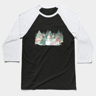 Snow Wood Baseball T-Shirt